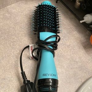 Revlon- brush hair dryer.